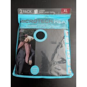 Women's Free Country Microtech Heat Base Layer Tops Black Size XL
